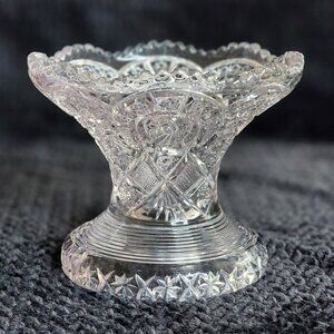 EAPG Imperial Glass Clear Broken Arches Punch Bowl Stand/Pedestal Base